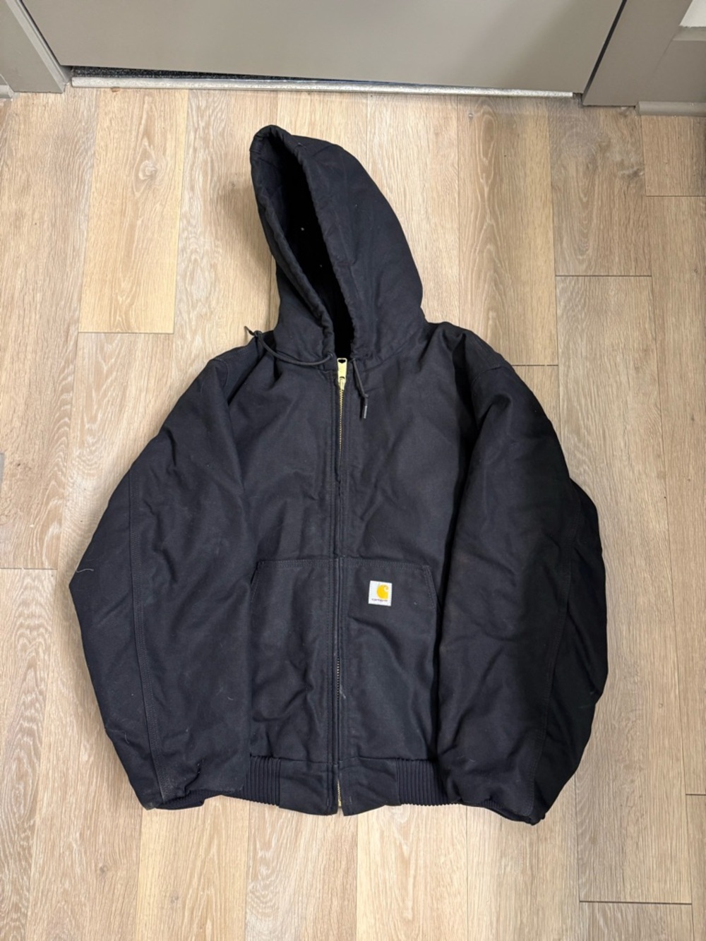 Carhartt Black Hooded Detroit Work Jacket